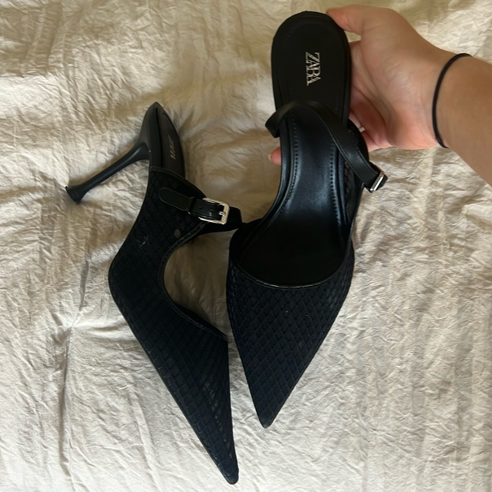 Zara mesh heels